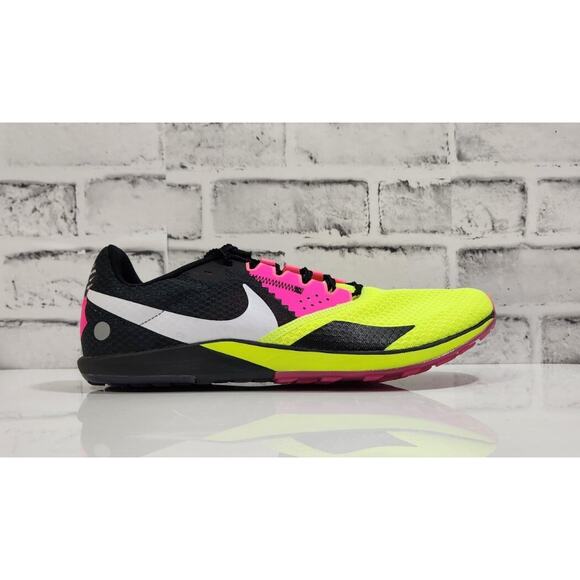 Nike Men’s 11 Rival XC 6 Cross-Country Spikes Volt/Black/Hyper Pink DX7999-700 - Picture 1 of 5